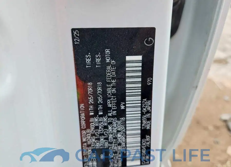 JTEVA5BR5T5091118# 13