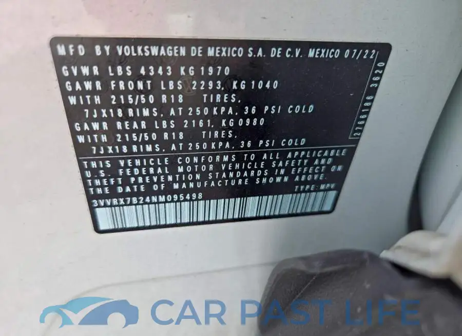 3VVRX7B24NM095498# 13
