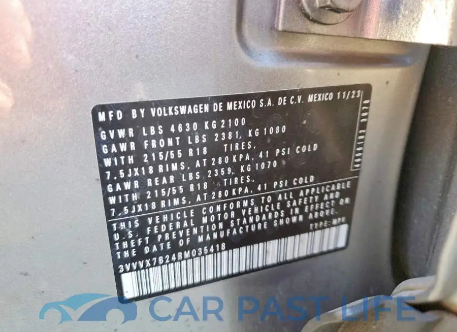 3VVVX7B24RM035418# 13
