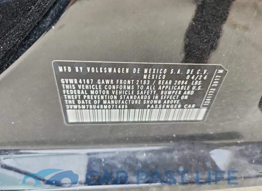 3VW5M7BU4RM071485# 12