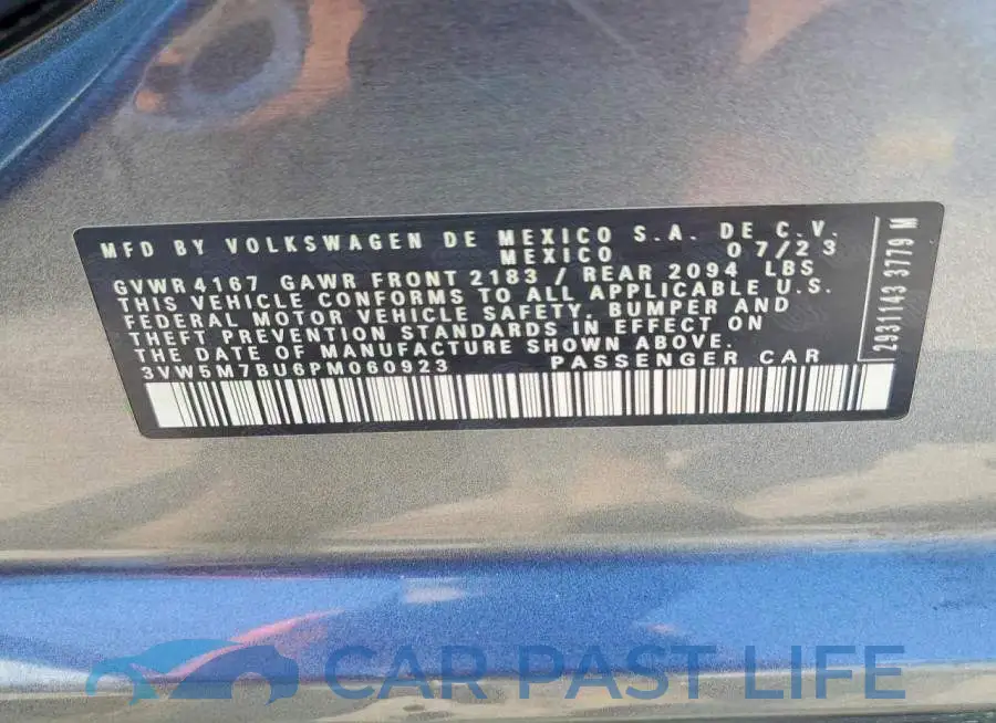 3VW5M7BU6PM060923# 13