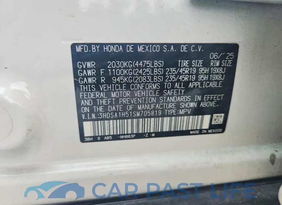 3HDSA1H51SM705819# 13
