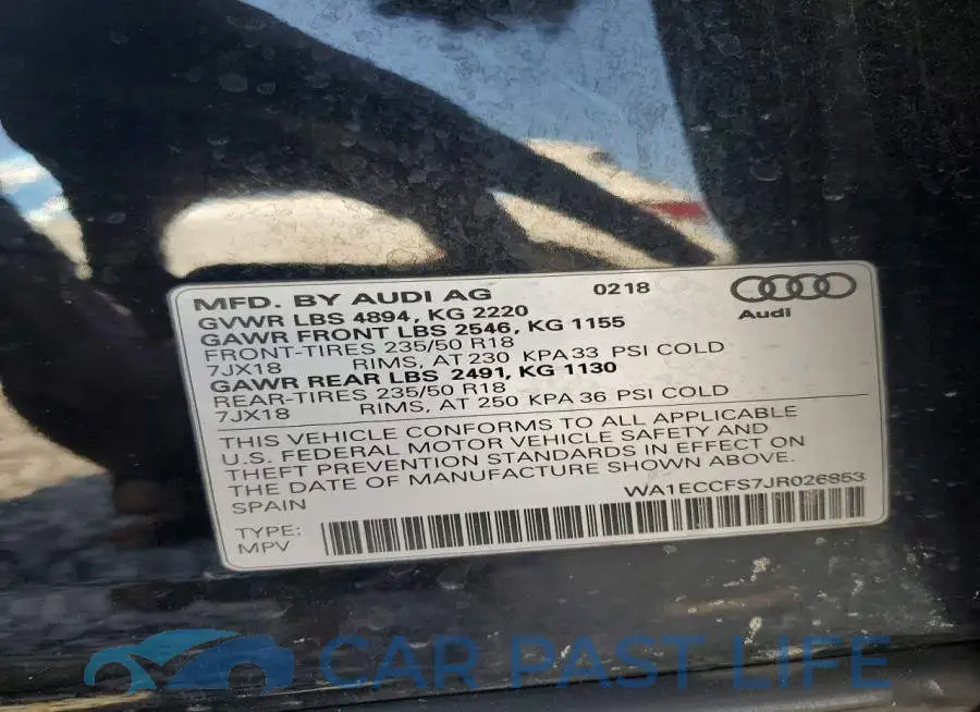 WA1ECCFS7JR026853# 13