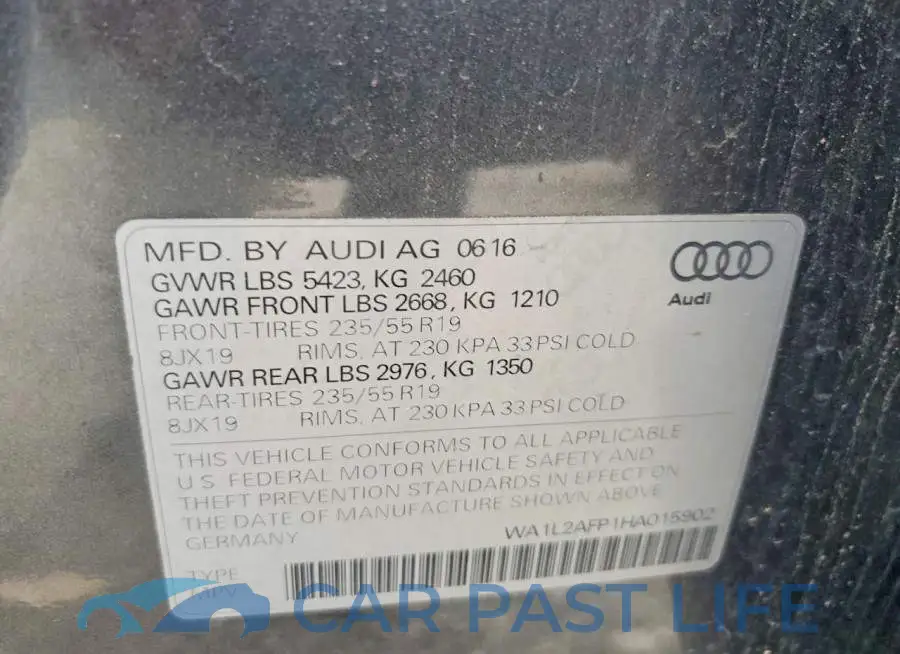 WA1L2AFP1HA015902# 12
