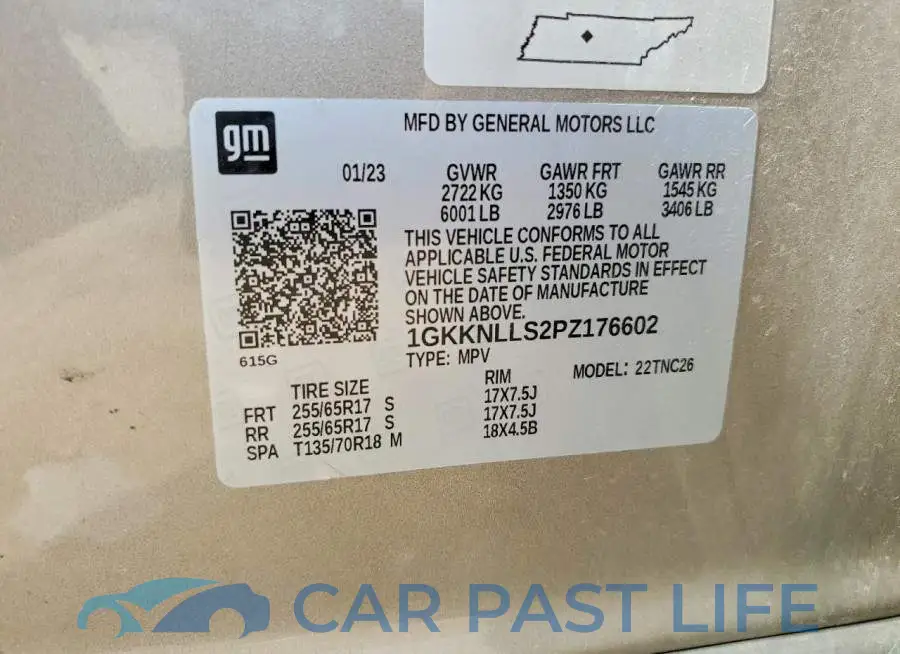 1GKKNLLS2PZ176602# 13