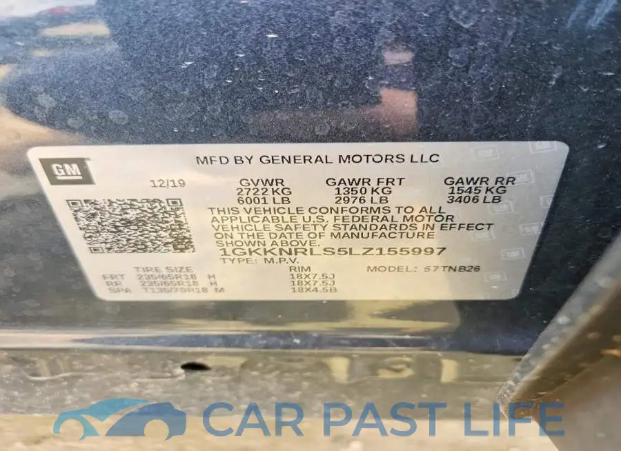 1GKKNRLS5LZ155997# 13