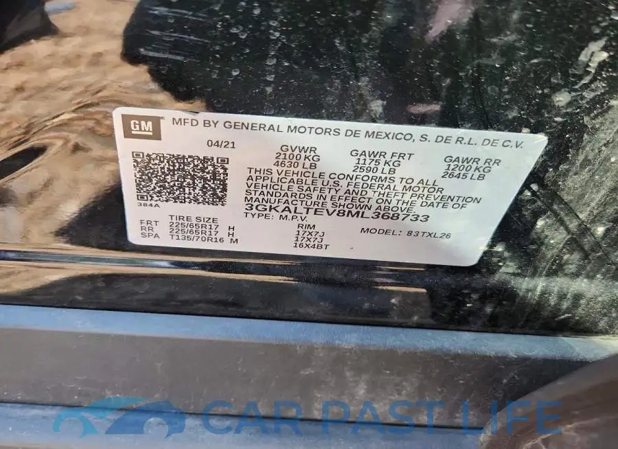 3GKALTEV8ML368733# 14