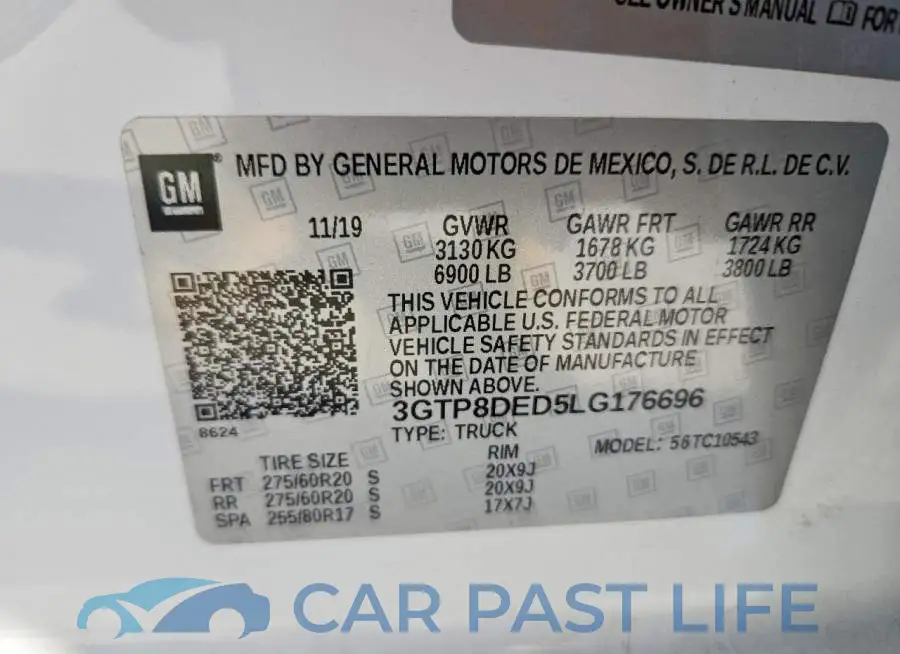 3GTP8DED5LG176696# 12