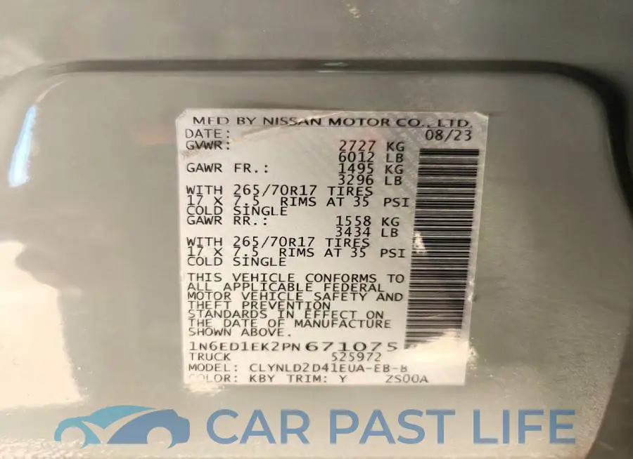 1N6ED1EK2PN671075# 12