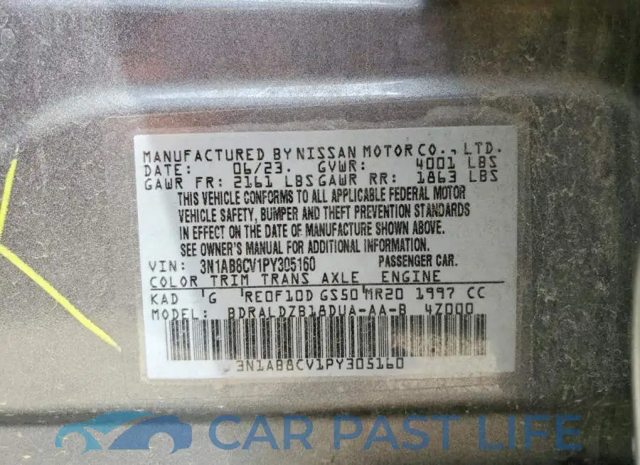 3N1AB8CV1PY305160# 12