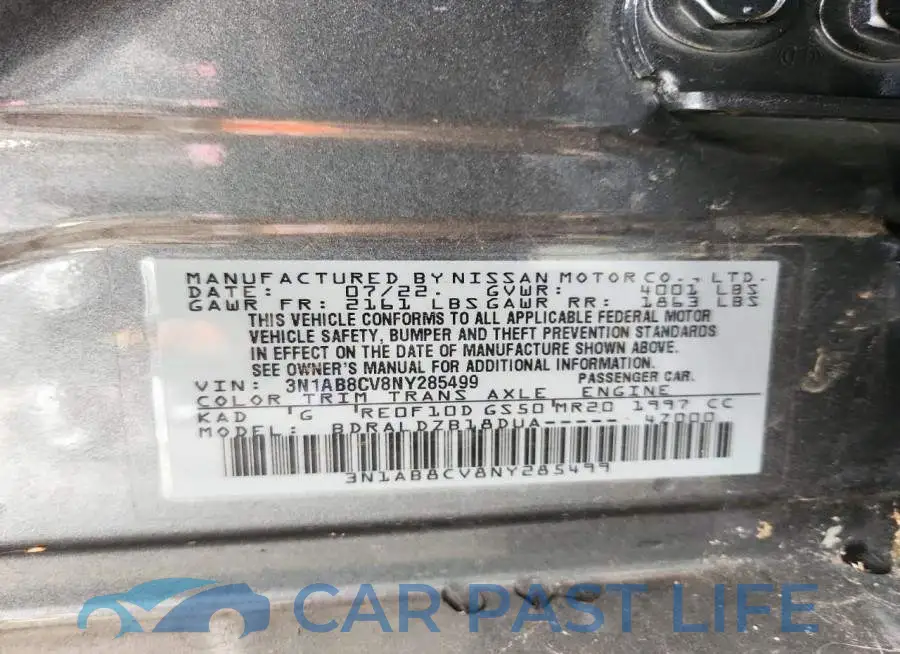 3N1AB8CV8NY285499# 12