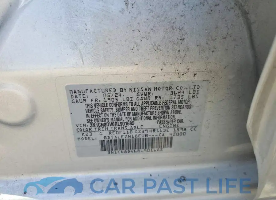 3N1CN8DV6RL901685# 12
