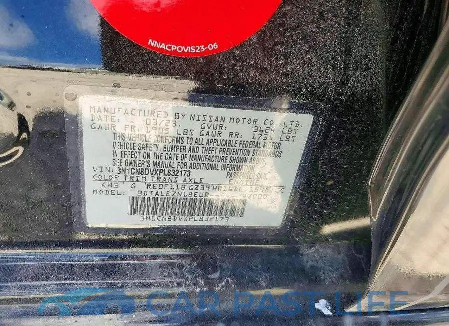 3N1CN8DVXPL832173# 12