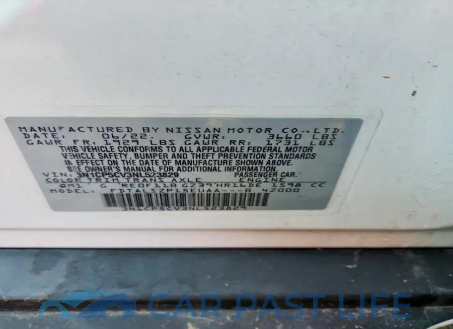 3N1CP5CV3NL523829# 13