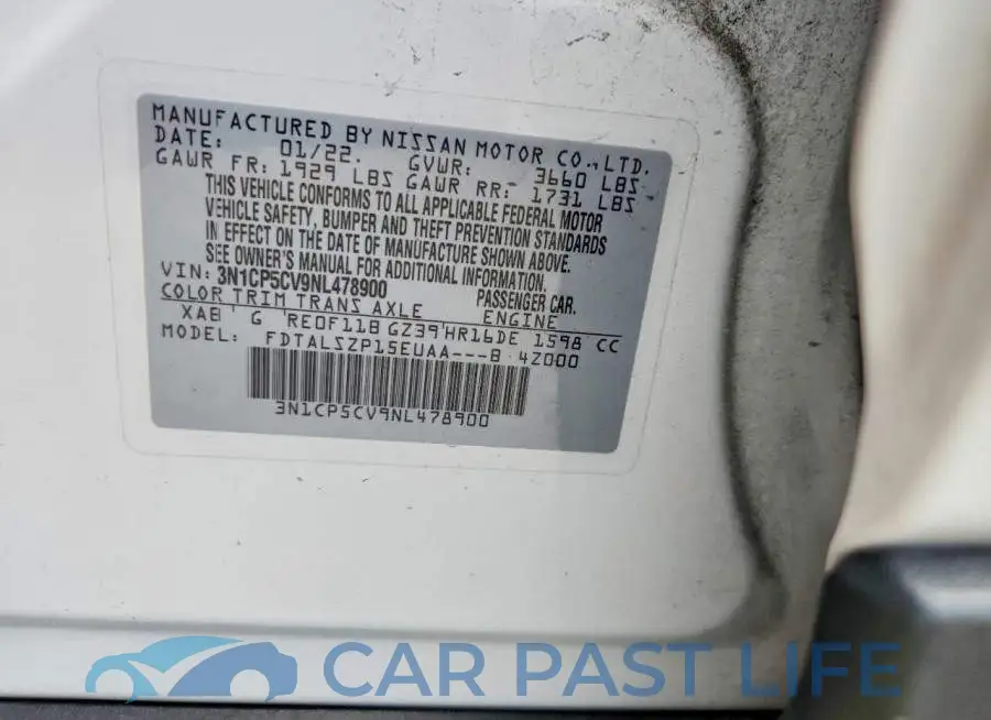 3N1CP5CV9NL478900# 13