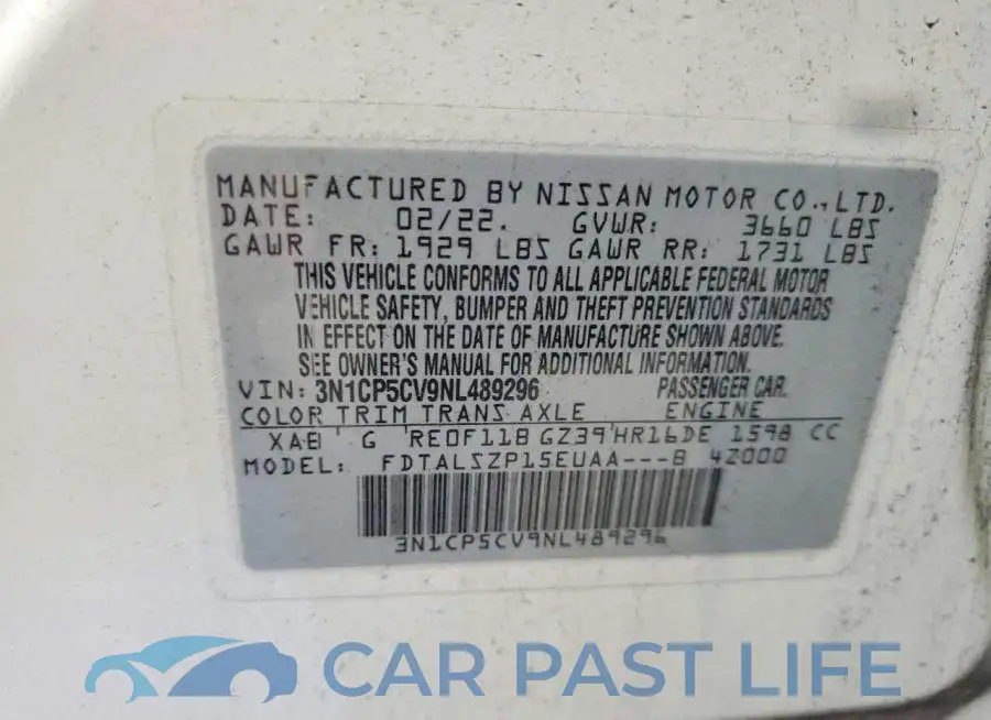 3N1CP5CV9NL489296# 13