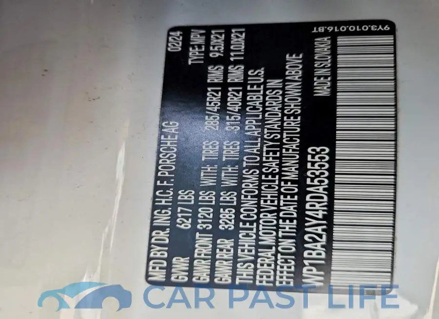 WP1BA2AY4RDA53553# 13