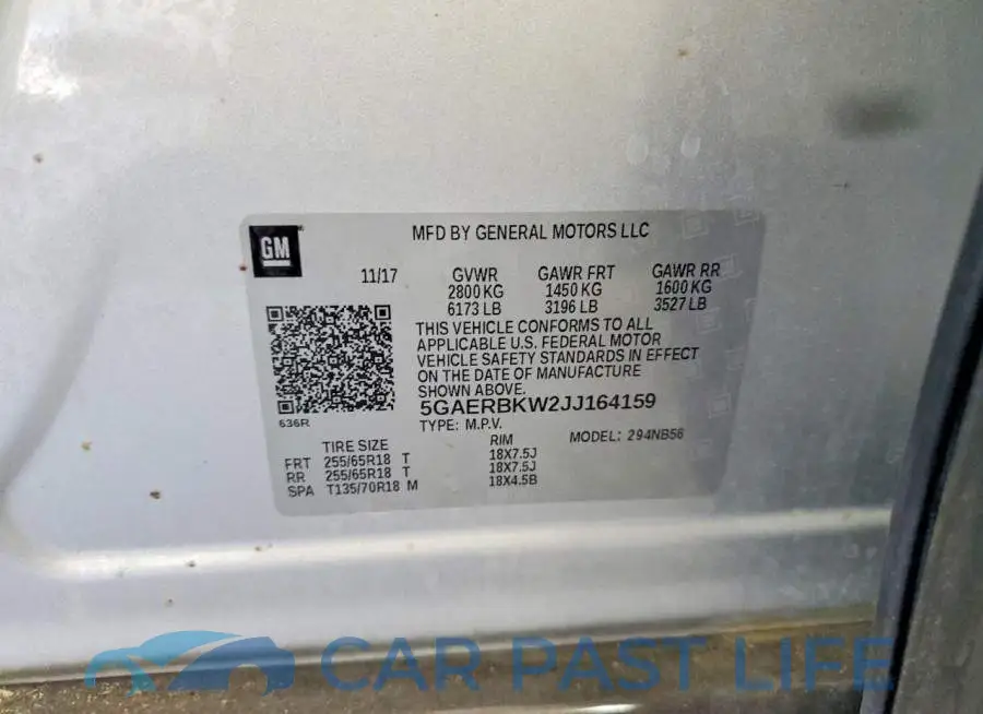 5GAERBKW2JJ164159# 13