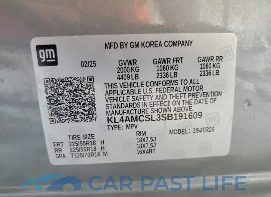 KL4AMCSL3SB191609# 13