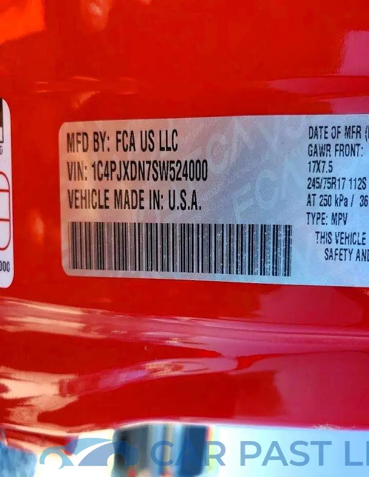 1C4PJXDN7SW524000# 14