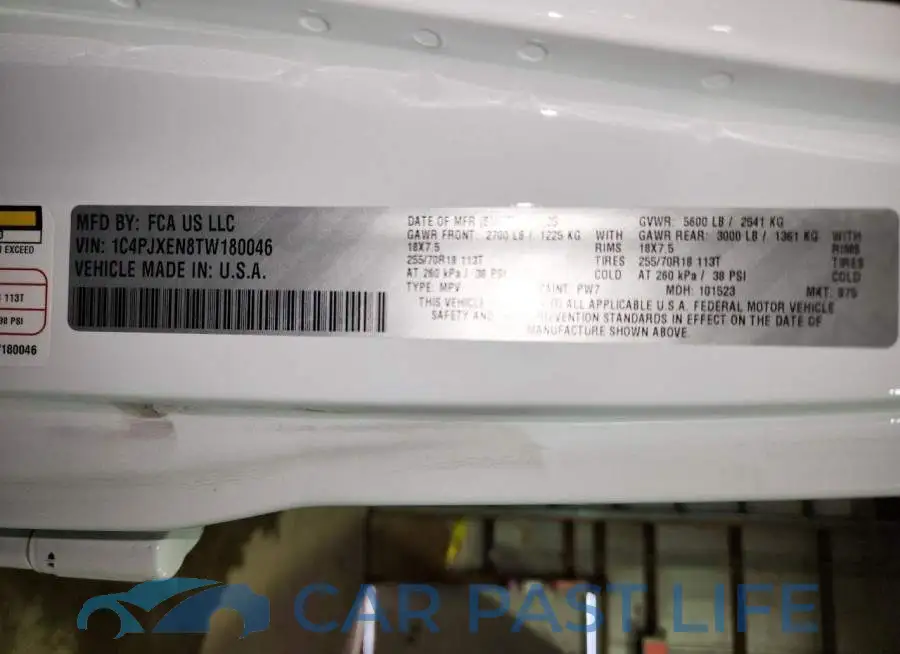 1C4PJXEN8TW180046# 13