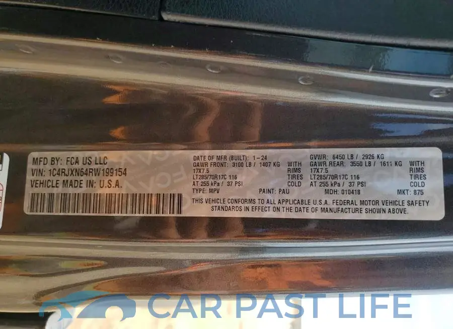 1C4RJXN64RW199154# 12