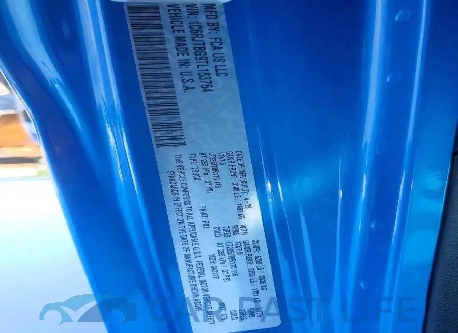 1C6RJTBG9TL183764# 12