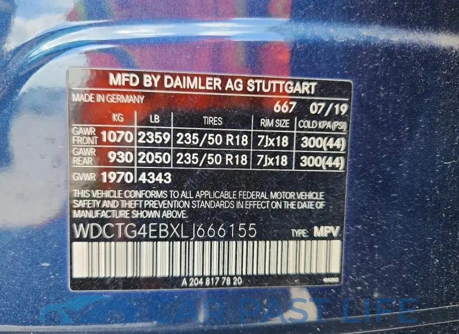 WDCTG4EBXLJ666155# 13