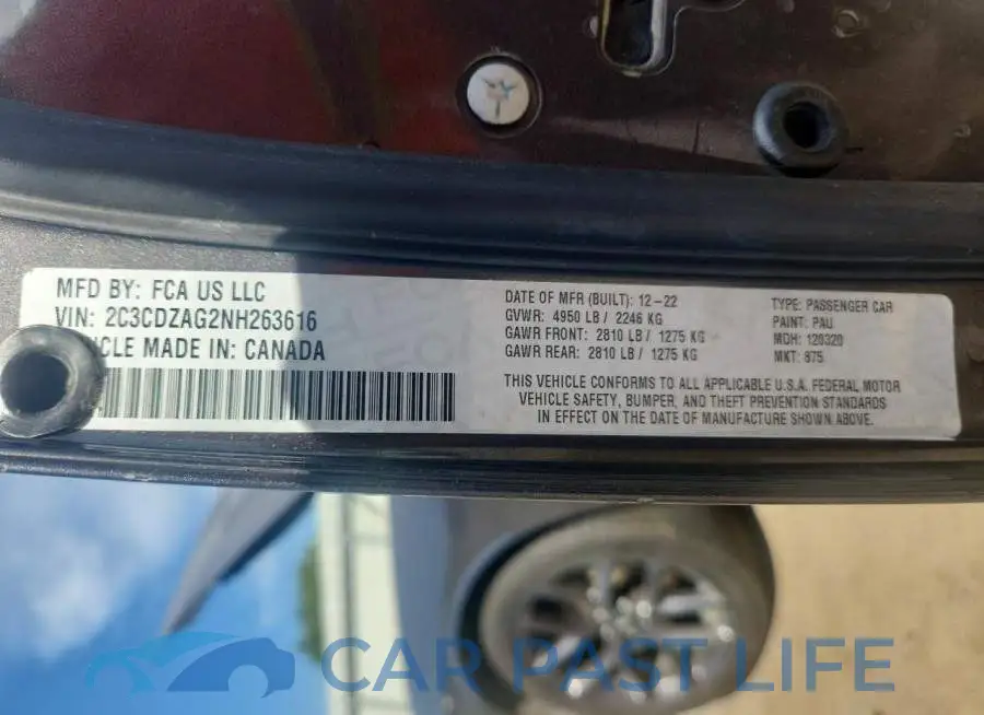 2C3CDZAG2NH263616# 12