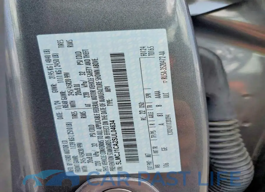 5LMCJ1CA2SUL04634# 13