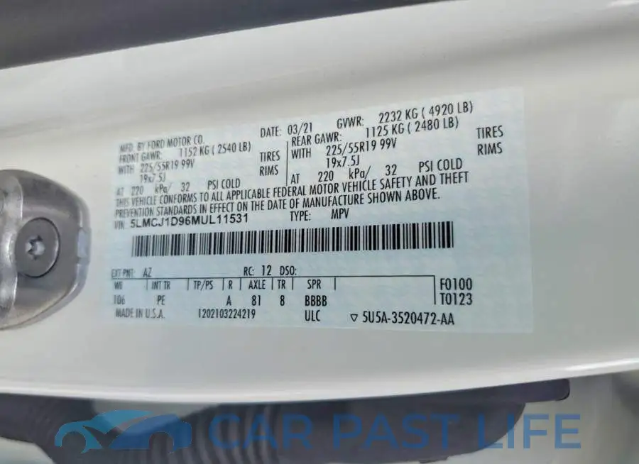 5LMCJ1D96MUL11531# 14