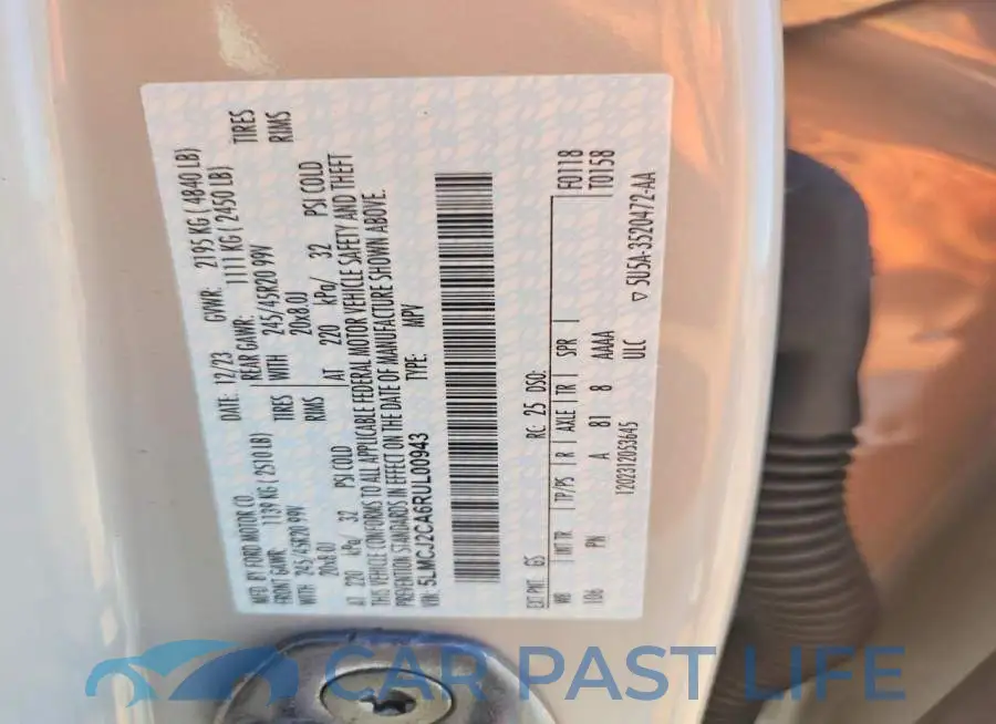 5LMCJ2CA6RUL00943# 13