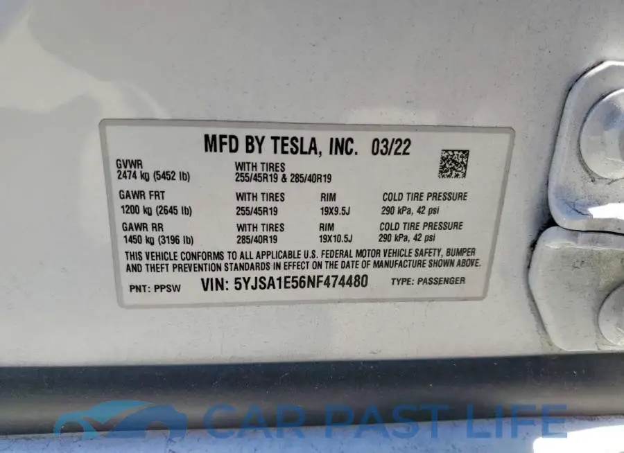 5YJSA1E56NF474480# 13