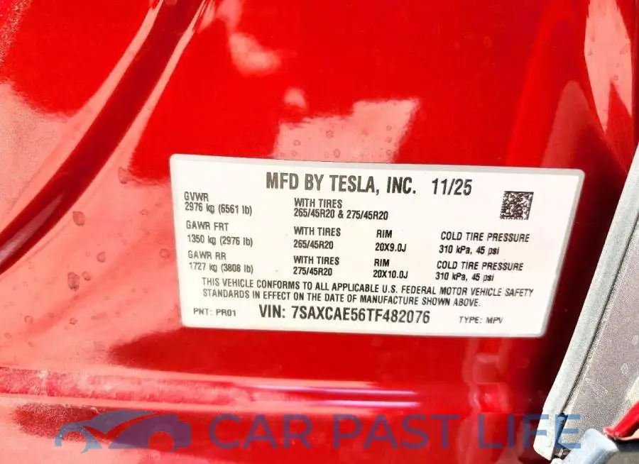 7SAXCAE56TF482076# 12