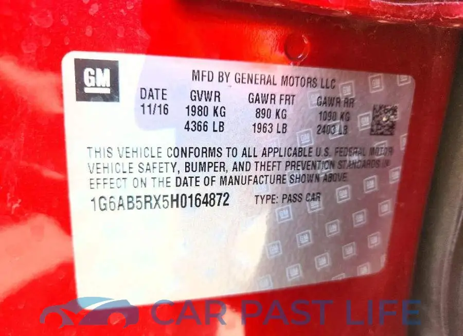 1G6AB5RX5H0164872# 13