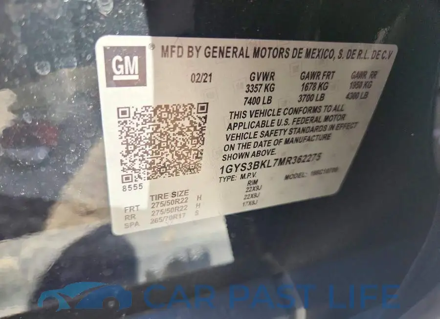 1GYS3BKL7MR362275# 13