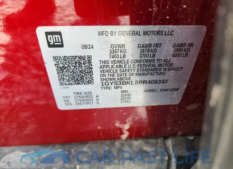 1GYS3BKL8RR408333# 13