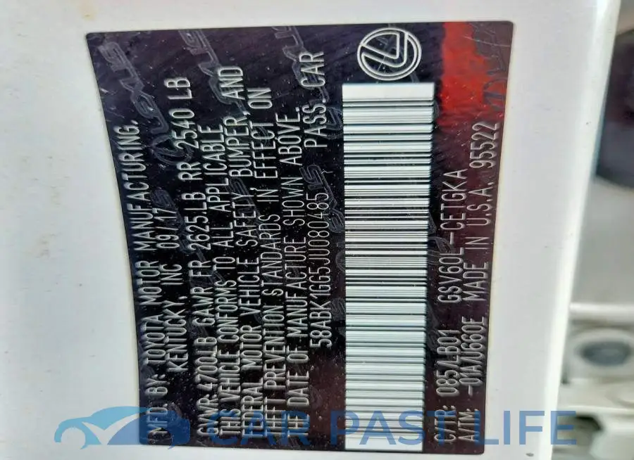 58ABK1GG5JU080485# 13
