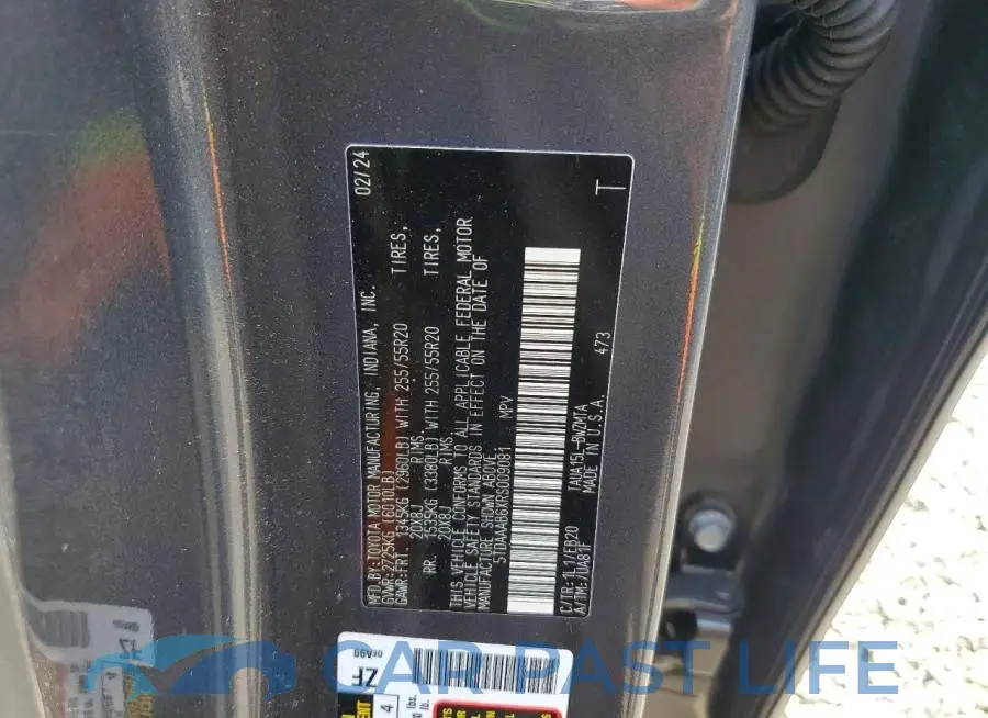 5TDAAAB6XRS009081# 13