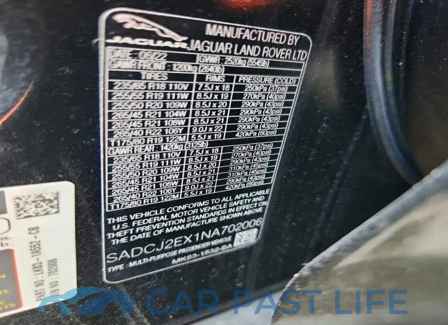 SADCJ2EX1NA702006# 12