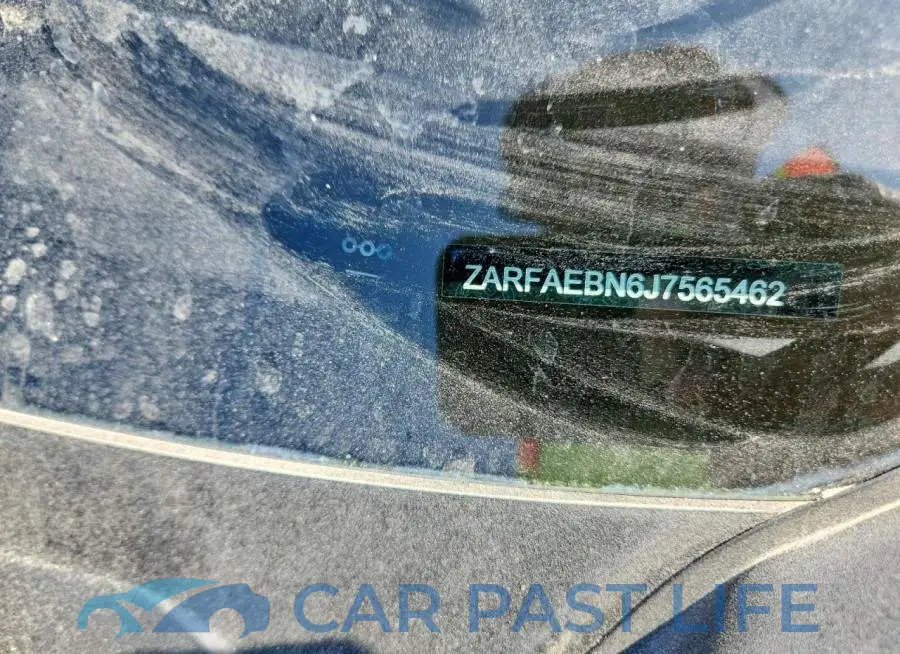 ZARFAEBN6J7565462# 12