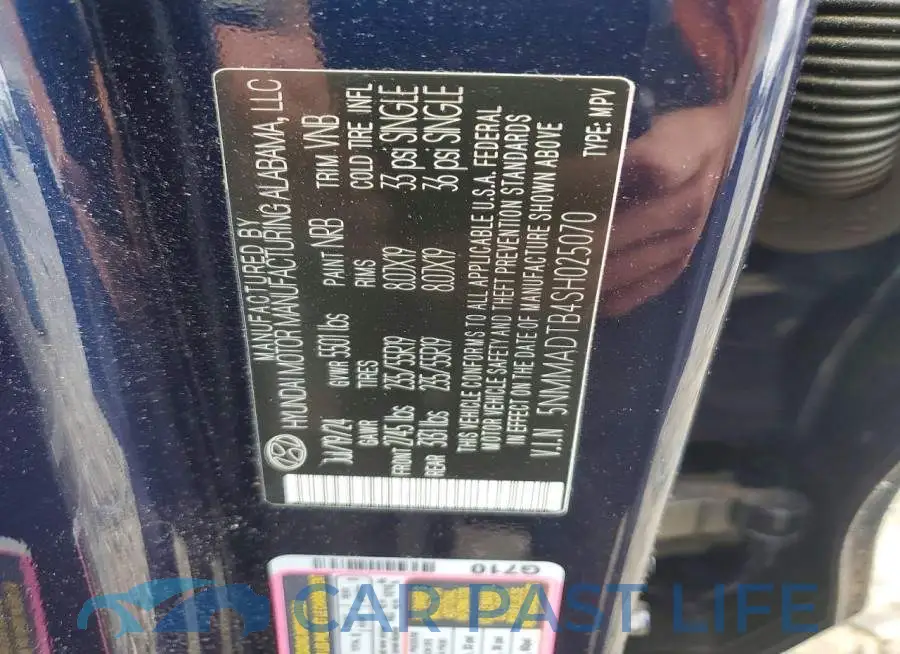 5NMMADTB4SH025070# 12