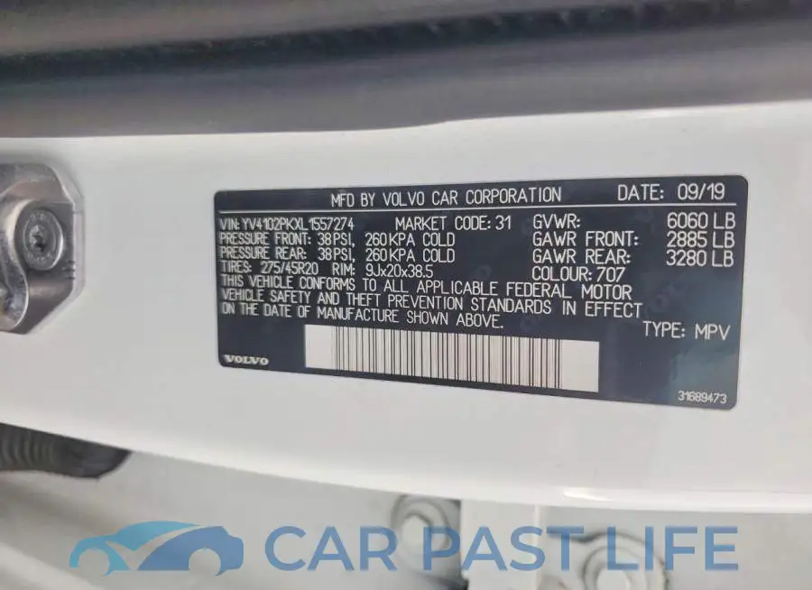 YV4102PKXL1557274# 13