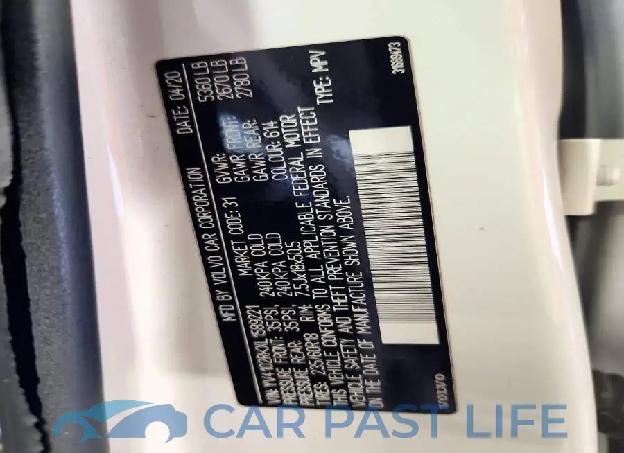 YV4102RKXL1589221# 14