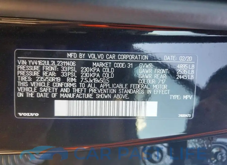 YV4162UL2L2311406# 14
