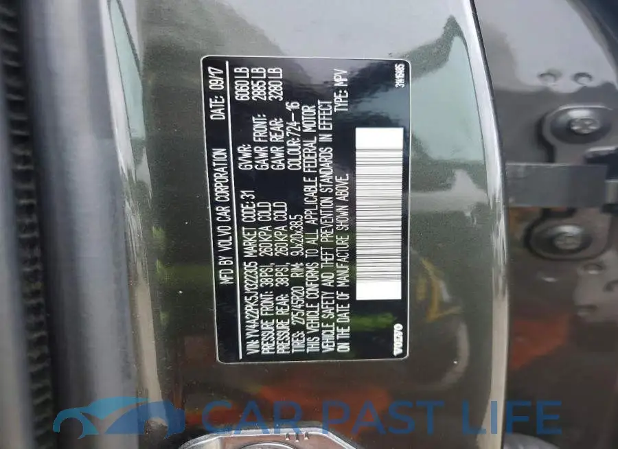 YV4A22PK5J1322305# 13