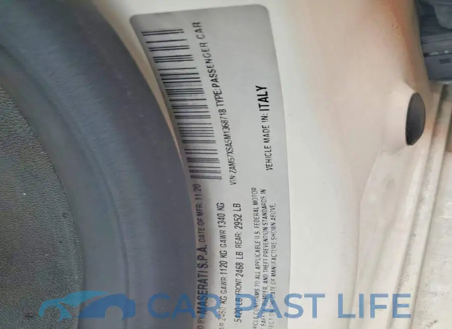 ZAM57XSA5M1368718# 12