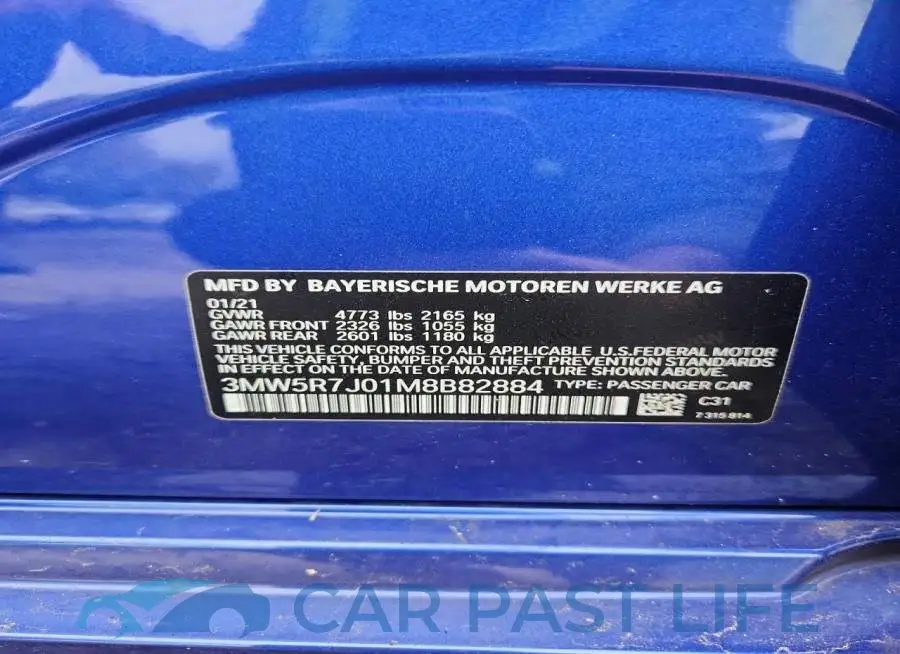 3MW5R7J01M8B82884# 13