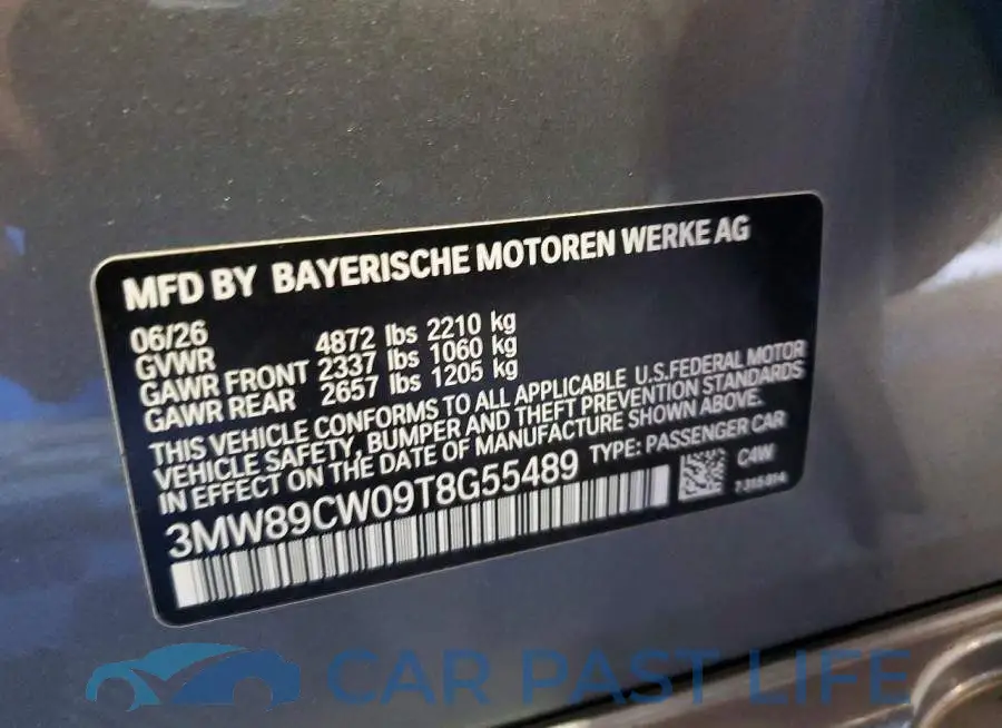 3MW89CW09T8G55489# 12