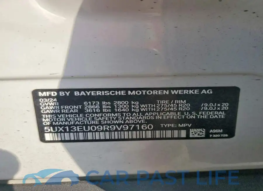5UX13EU09R9V97160# 13